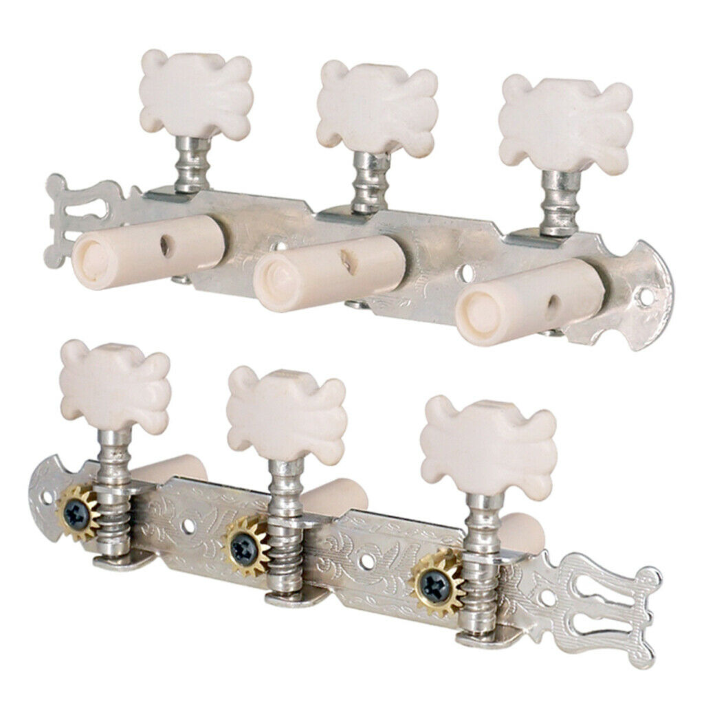 2pcs 3R3L Guitar Tuning Pegs Single Machine Heads Tuner For Classical Guitar