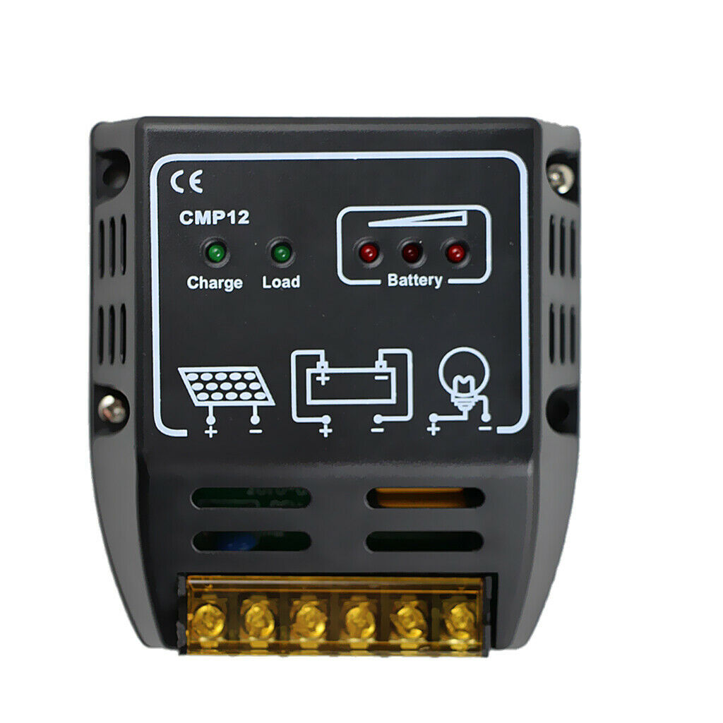 2Pcs 12V/24V Solar Battery Charge Controller