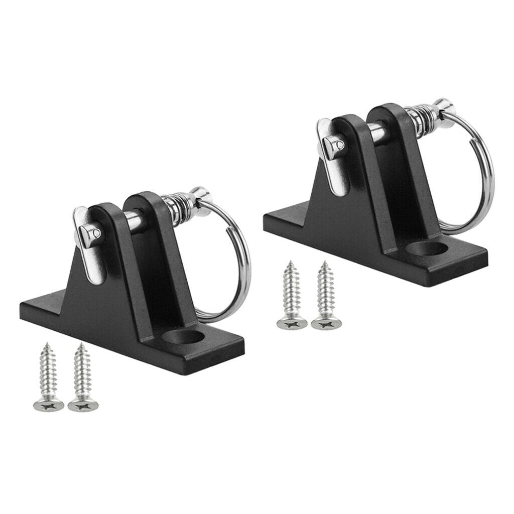 4pcs Boat Kayak Nylon Deck Hinge Fitting w/ Quick Release Pin Hardware