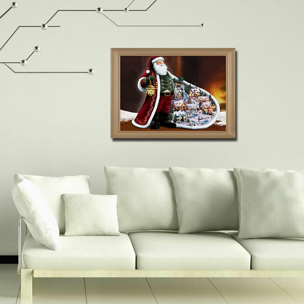 Santa Clause 5D Full Drill Diamond Painting Embroidery DIY Cross Stitch @