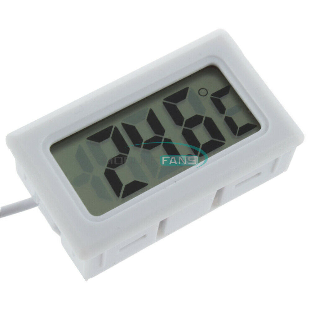 Mini Digital LCD Gauge Insert Temperature Thermometer Thermograph with Probe