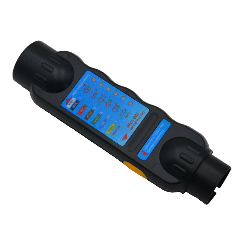 DC 12V Truck Trailer Towing Light Wiring Socket Tester Diagnostic Tool