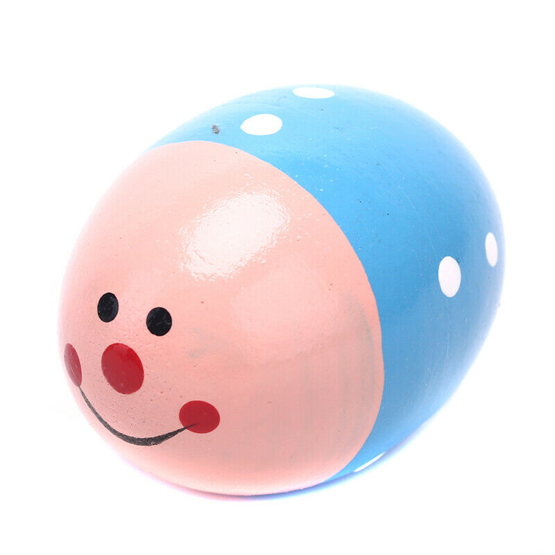 Kids Wooden Baby Music Toys Children Random Colors Wooden Sand Eggs Instr.l8