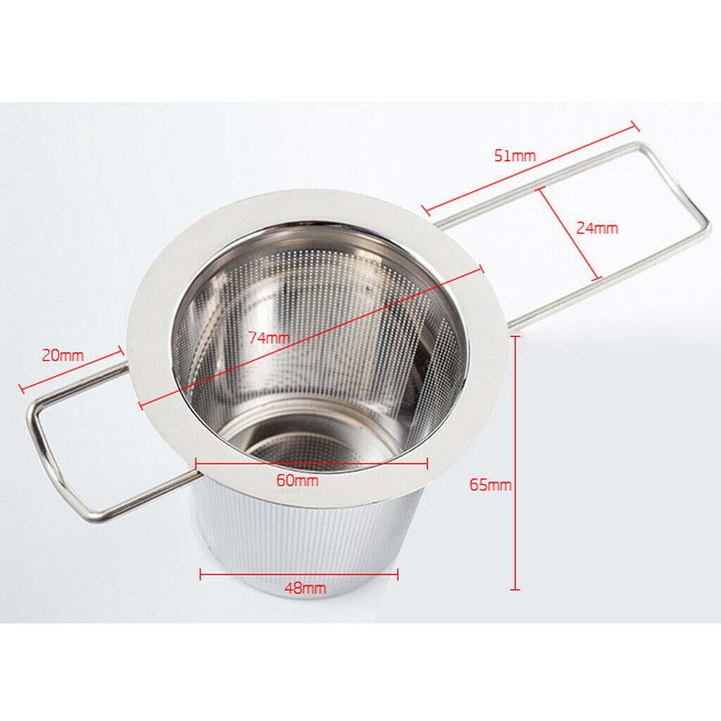 Stainless Steel Tea Infuser Strainer With Long Teapot Hanging Handle