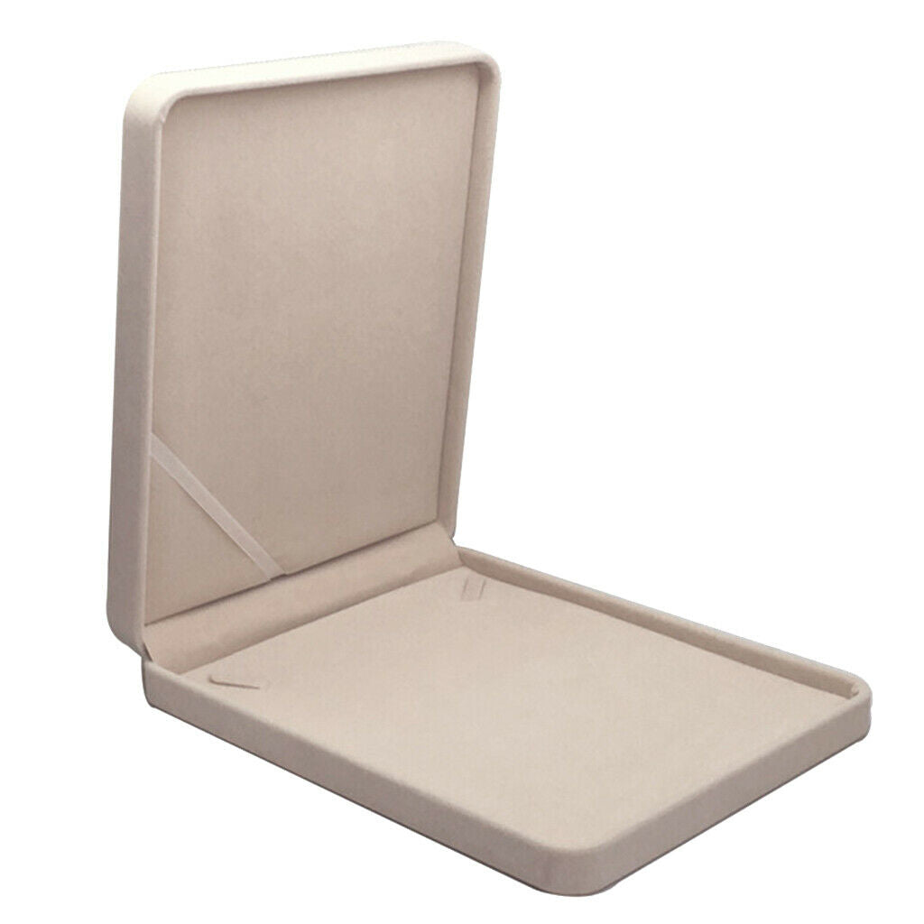 2x Fashion Velvet Jewelry Necklace Box Case Portable Jewelry Storage Case