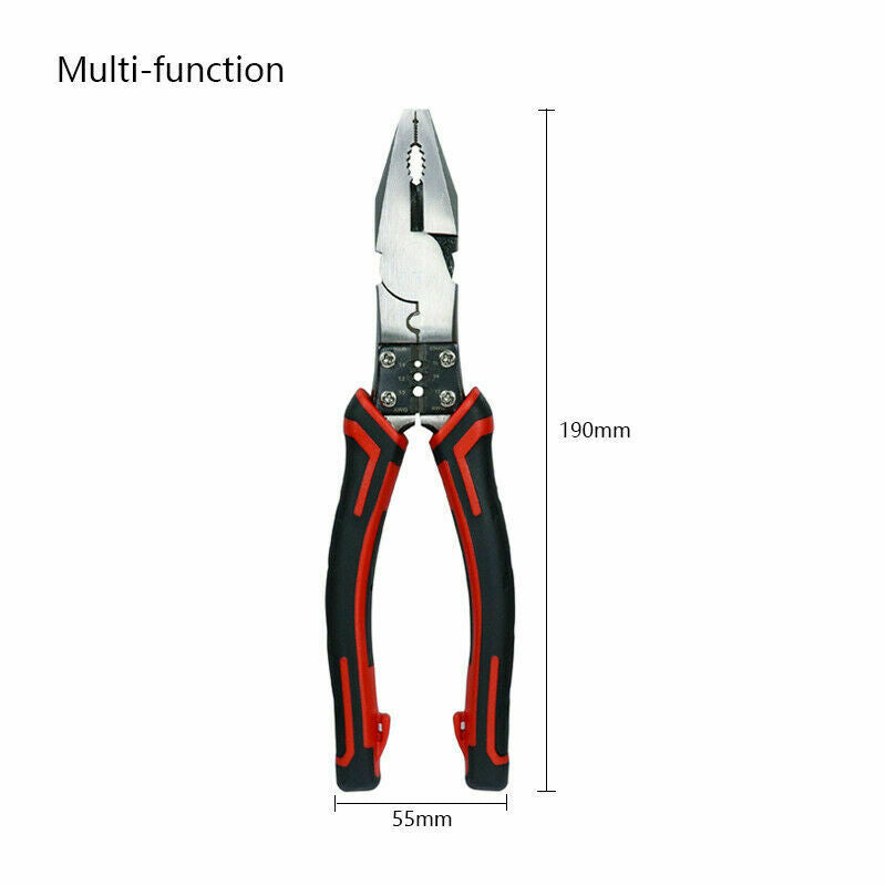 Multi-Purpose 7-Inch Combination Pliers Wire Stripper Electrician's Pliers Vise