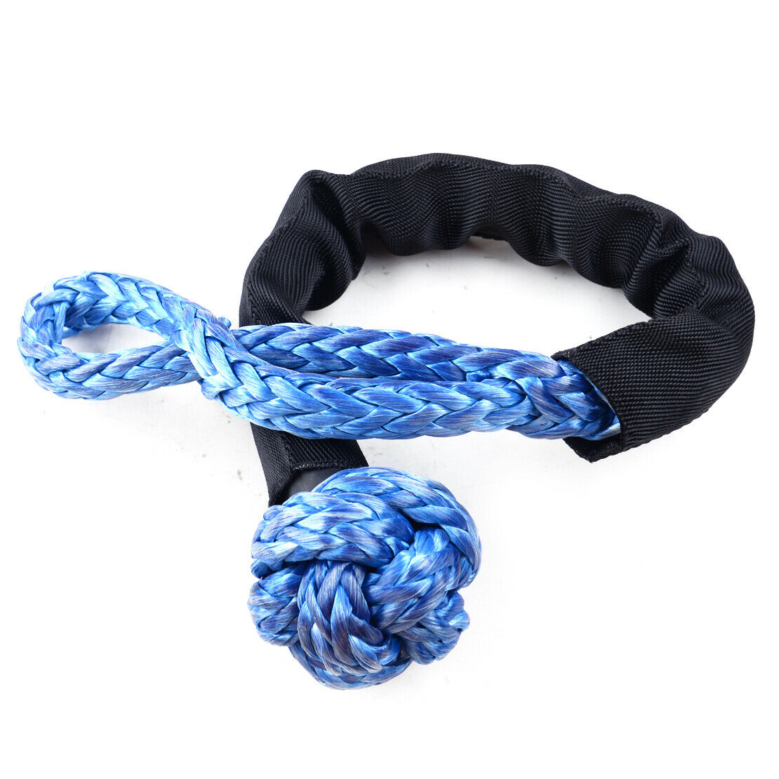 Cord 2x Winch Rope Synthetic Soft Shackle Towing Recovery Straps 35000LB 16T Atn