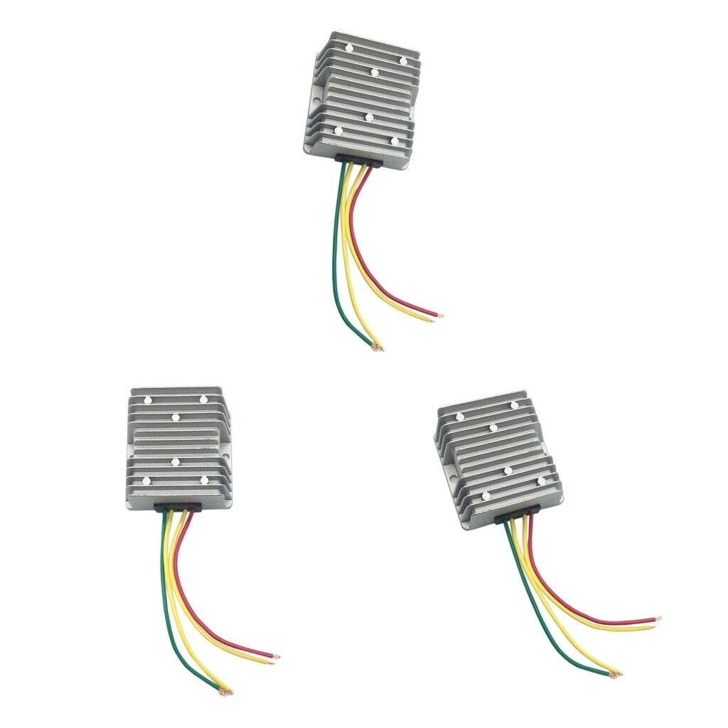 3pcs DC6A 8-40V to 12V Auto Voltage Converter Dustproof Shockproof 72W
