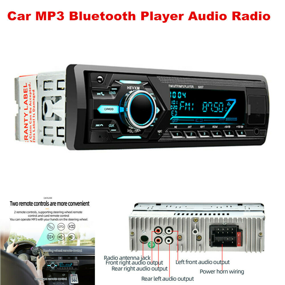 Dual USB Car MP3 Bluetooth Player Audio Host Digital Stereo FM Radio Hands-free