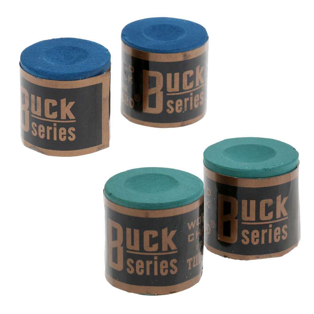 4pcs 2 Block Pool Cue Chalk Boxes Ball Table Accessory Gifts For Snooker Fans