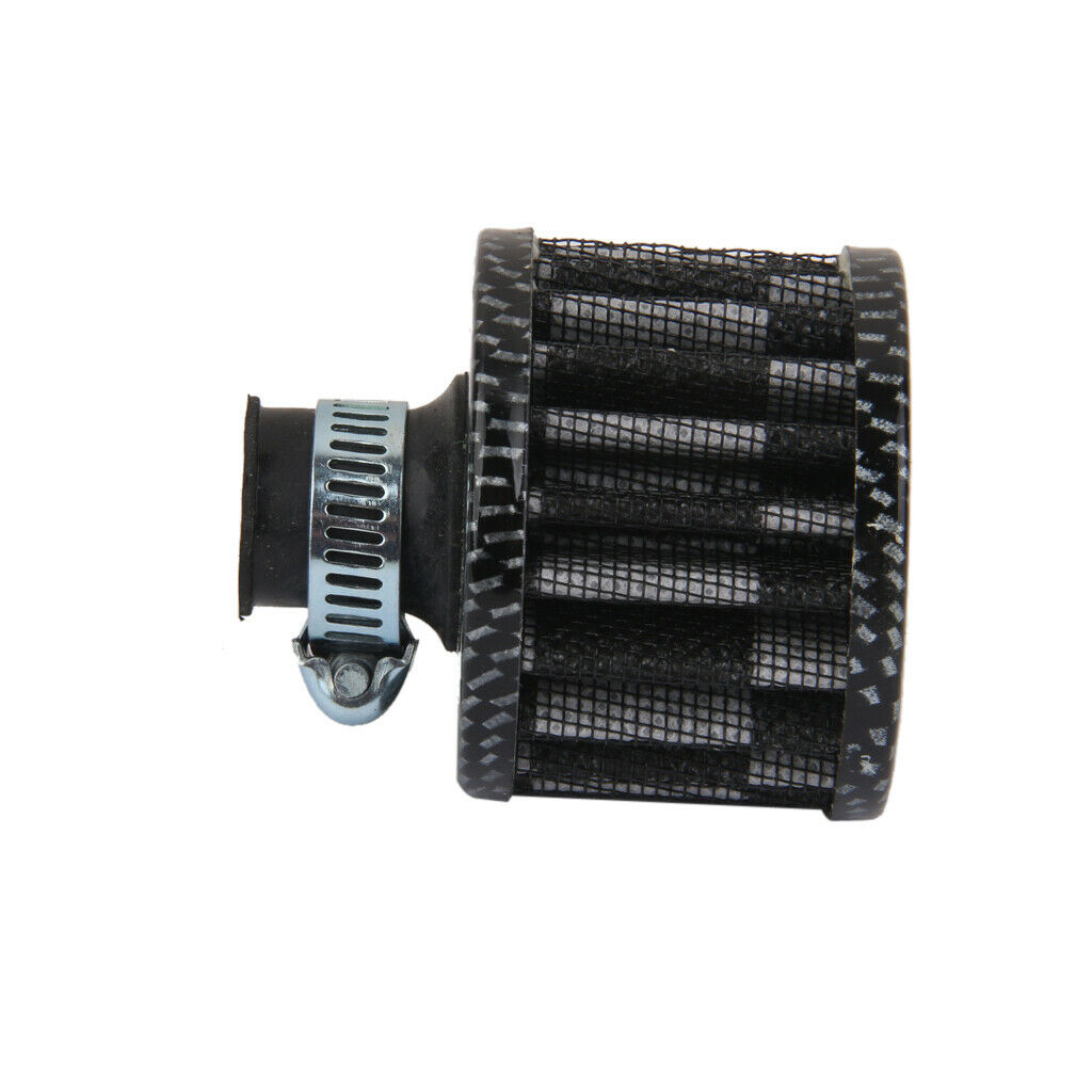 Universal 12mm Car Air Intake Filter Crankcase Breather  Vent Dark Grey