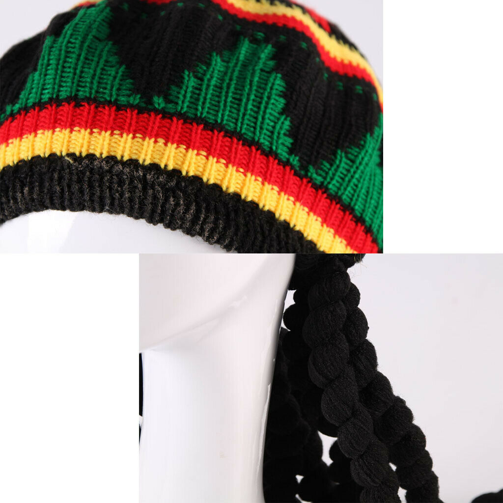 Jamaica Dreadlocks Dread Wig   Hat Party Costume Reggae RASTA   Headwear