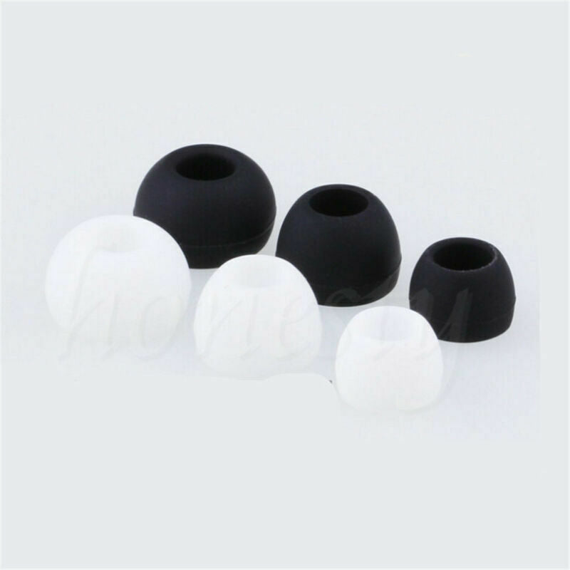 6 Pairs Universal In-ear Earphone Headphoe Earbuds Tips Silicone Rubber S/M/L