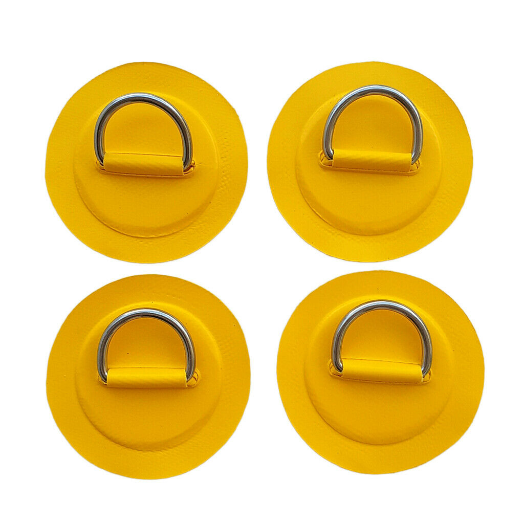 Pack 4 D-Ring Patch for PVC Inflatable Boat Stand up Paddleboard Dinghy Raft