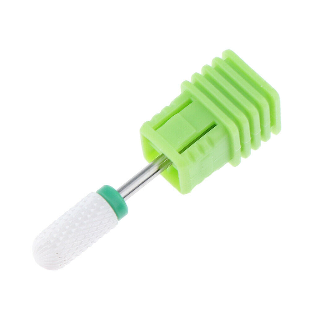 Nails Polishing Cuticle Removal Nail Art Drill Bit Green-Coarse Ridges