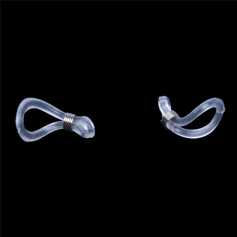 25 PCS Rubber  Strap Eyelets for Transparent Glasses Band Rope 20 x 4 mm    P2N8