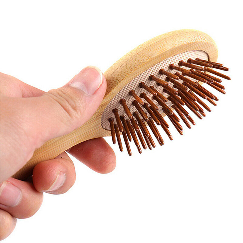 1Pcs Bamboo Hair Brush Airbag Massage Scalp wood Comb Hair Styling Too.l8