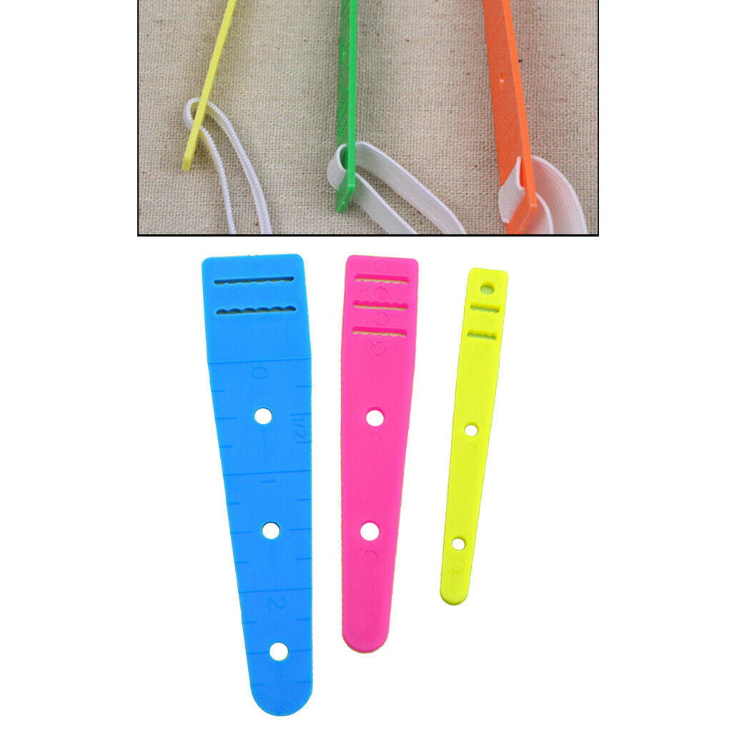 3 Sizes Elastic Glides Guides Threader Tool DIY Sewing Needleworking Crafts