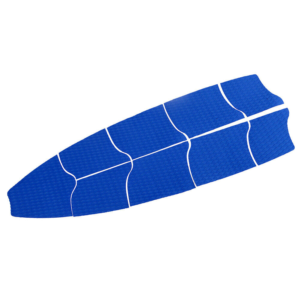 9 Pcs / Set Surfboard Full Deck Traction Pad Kitesurf Tail Grips Pad Blue
