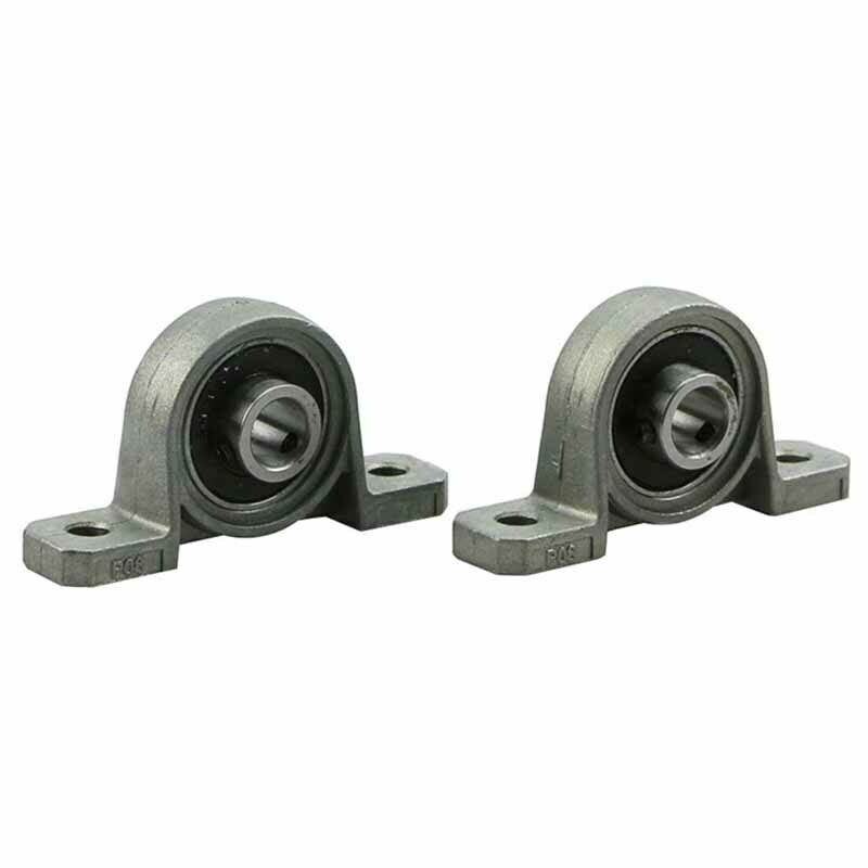 2pc KP08 Zinc Alloy Diameter 8mm Bore Ball Bearing Pillow Block Mounted Support