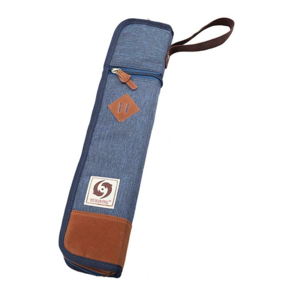 Drum Stick Holder Drumsticks Bag Case Waterproof Oxford Cloth Blue