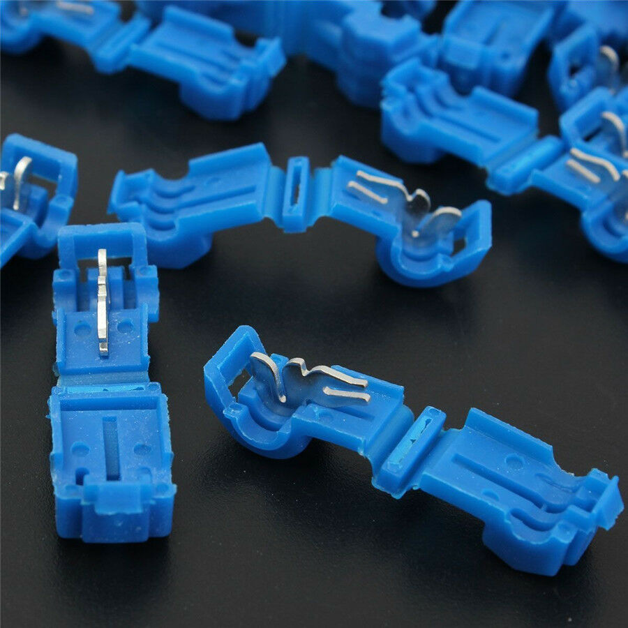 220pc Insulated Quick Splice Wire Terminals T-Tap Kit Male Spade Wire Connectors