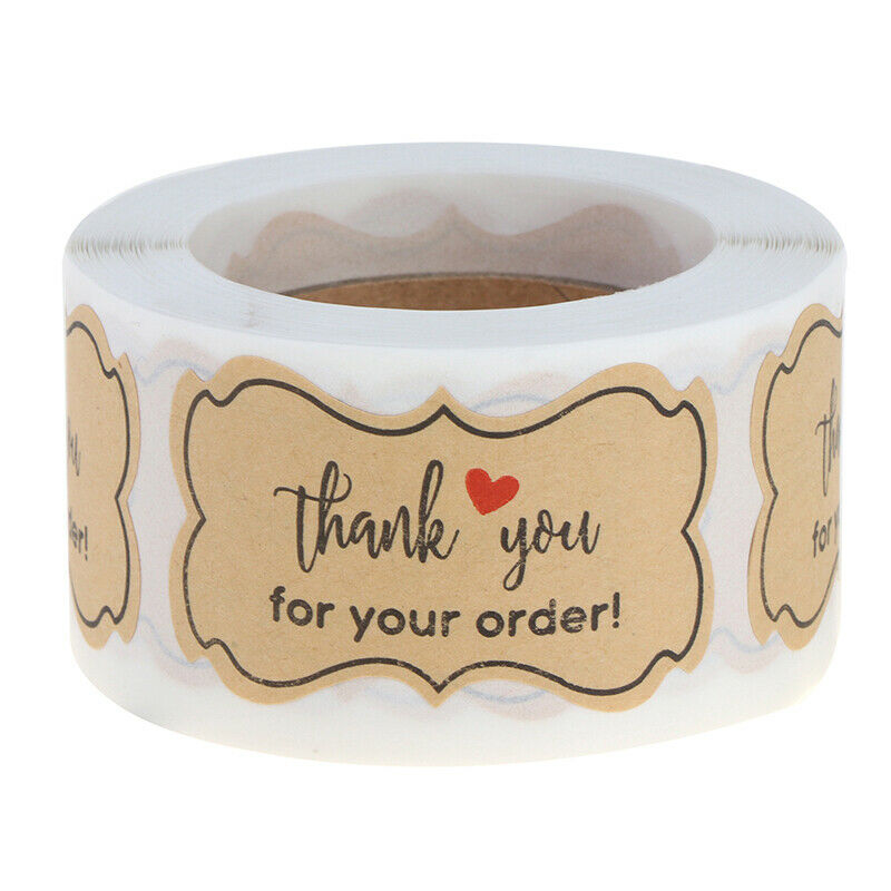 1 roll Thank You for Your Order Stickers Seal Label Multifunction packagi.l8