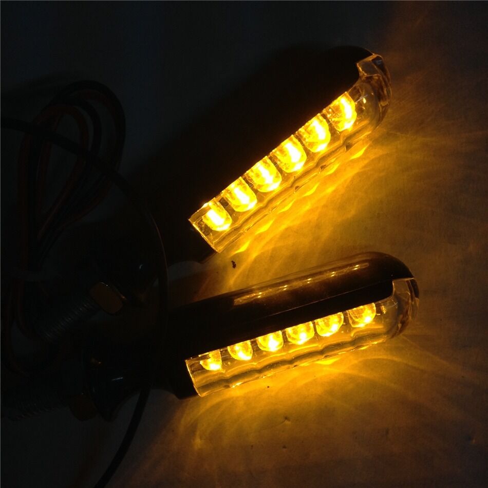 Amber Turn Signals Blinkers For Yamaha Kawasaki Shadow V Star VTX VN XVS VT S40
