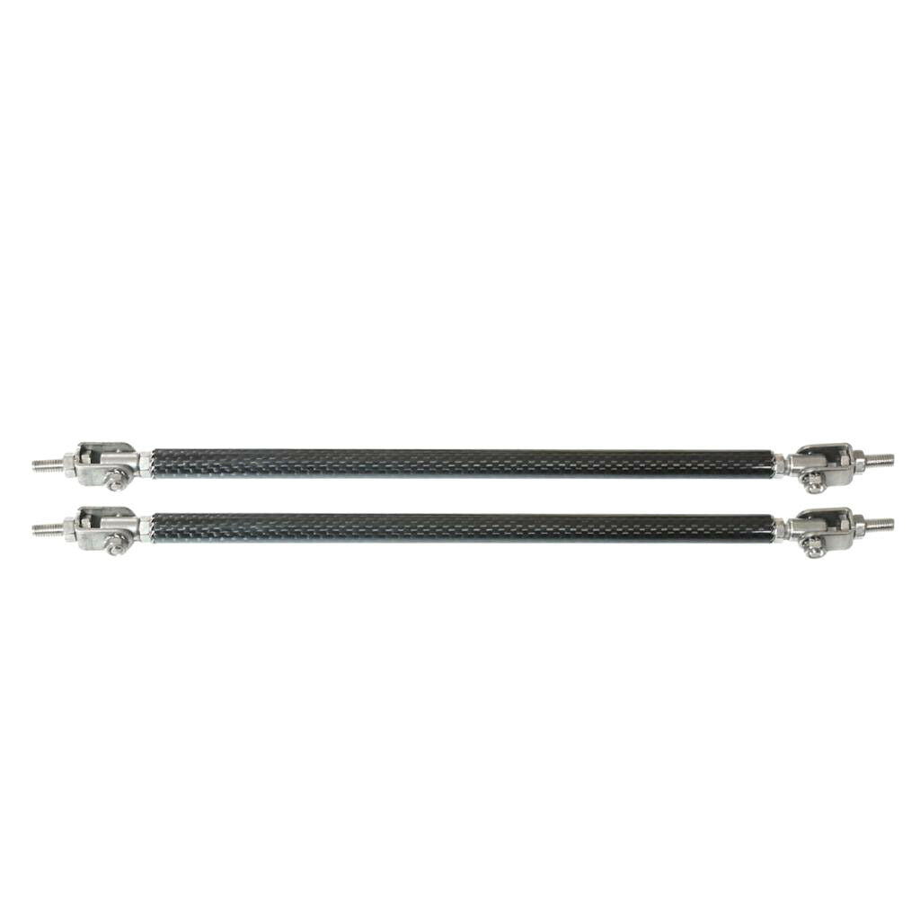 Car Adjustable Front Bumper Lip Splitter Rod Support Bar 20CM Black