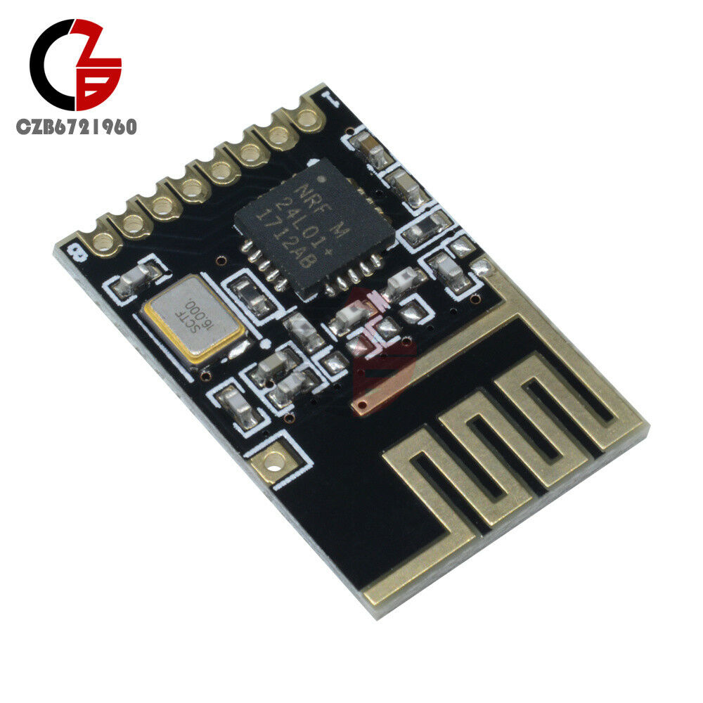 10PCS New Mini NRF24L01+ SMD 1.27MM RF wireless transceiver module Small Size
