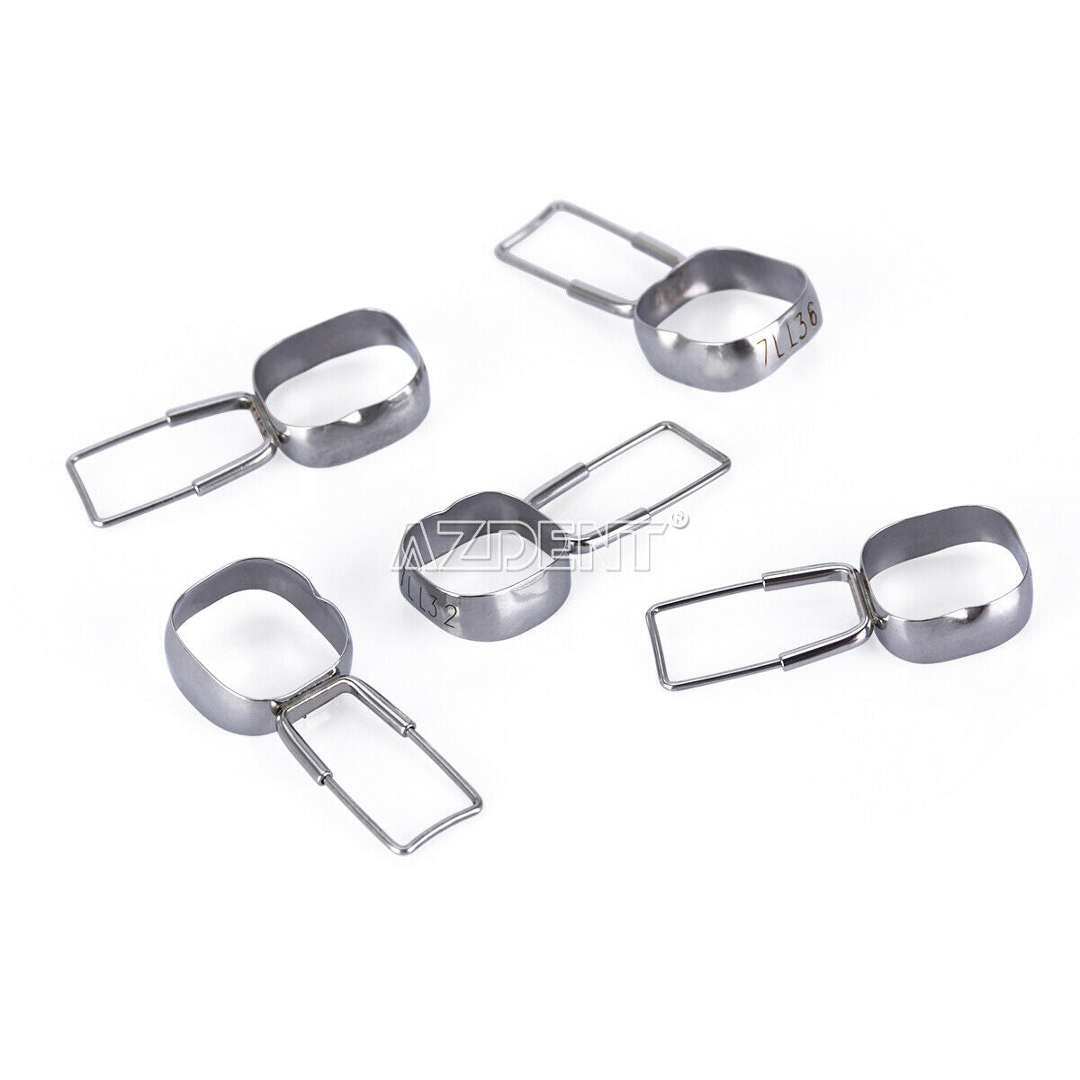 Dental Orthodontic Space Maintainer 2nd molar Band&Loop Kit 32-41# 40Pcs/Kit