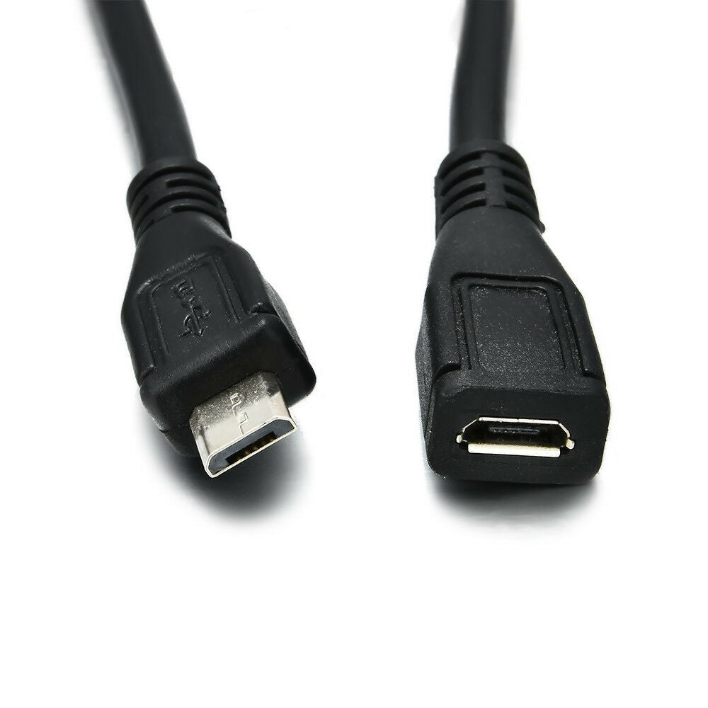 Micro USB 2.0 Male to Female M/F Extension Charging Data Charger Extender Cable