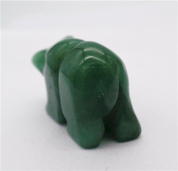 38x24x16mm Natural Green Aventurine Carved Bear Decoration Statue Decor HH7757