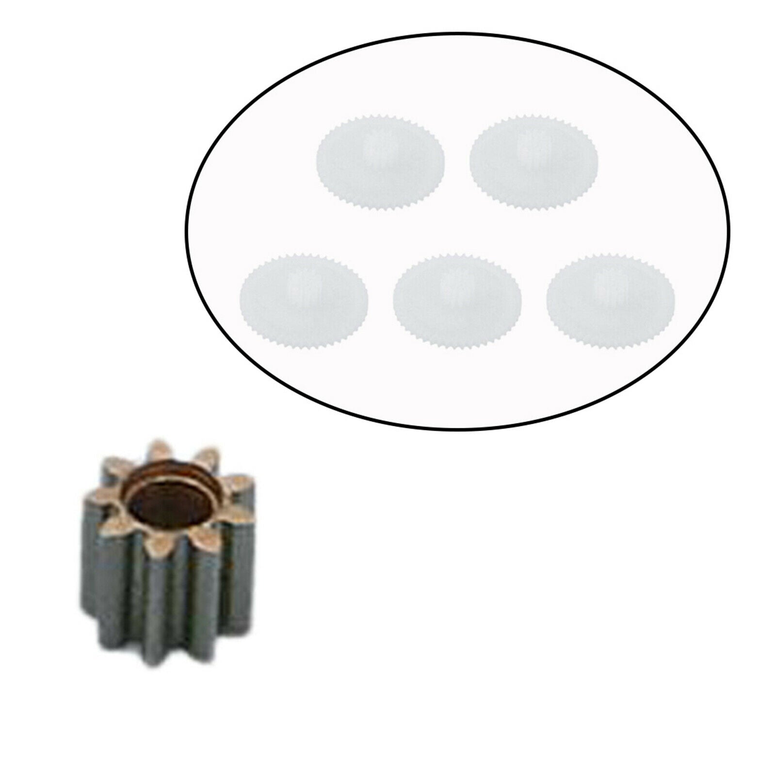 5x White Plastic Gears Module Accessories Kit for E99 Drone Replacement