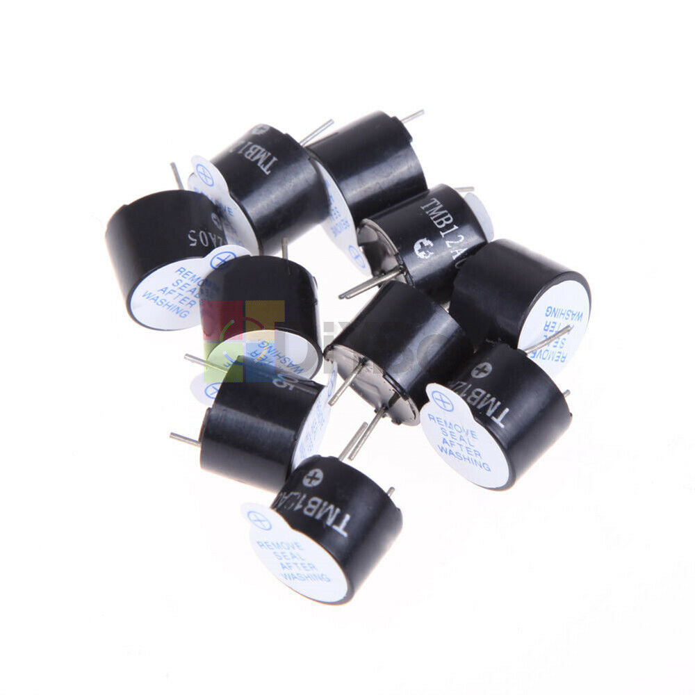 [50PCS] 5V Active Buzzer Magnetic Long Continous Beep Tone Alarm Ringer 12mm