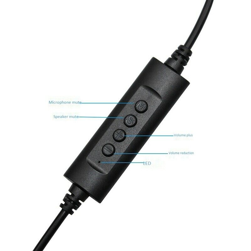 2X(USB Call Center Headset with Noise Cancelling Mic Monaural Headphone forZ1P1)