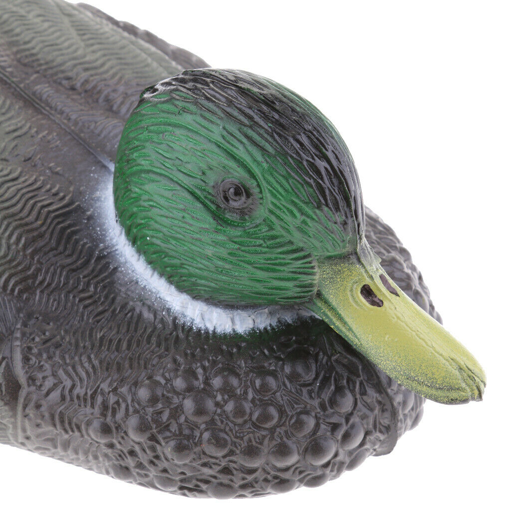 2Piece Plastic Floating Swan& Mallard Duck Decoy for Hunting &Fishing Garden