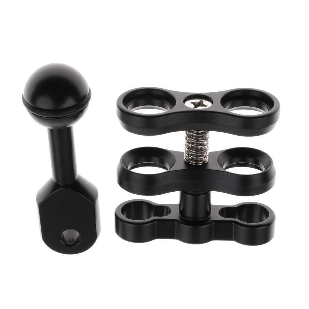 Aluminum Alloy Scuba Diving Light Clip Ball Connective Arm Clamp for Torch