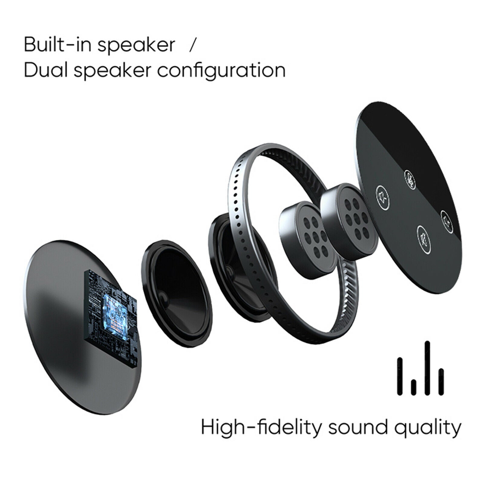 Conference Microphone Unmute Volume Control Stereo USB Mic for Meeting