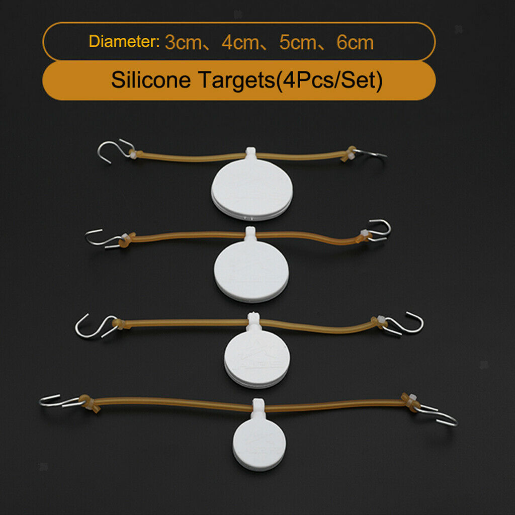 4Pcs  Shooting Target Swinging Slingshot Aim Reset Shooting Markers