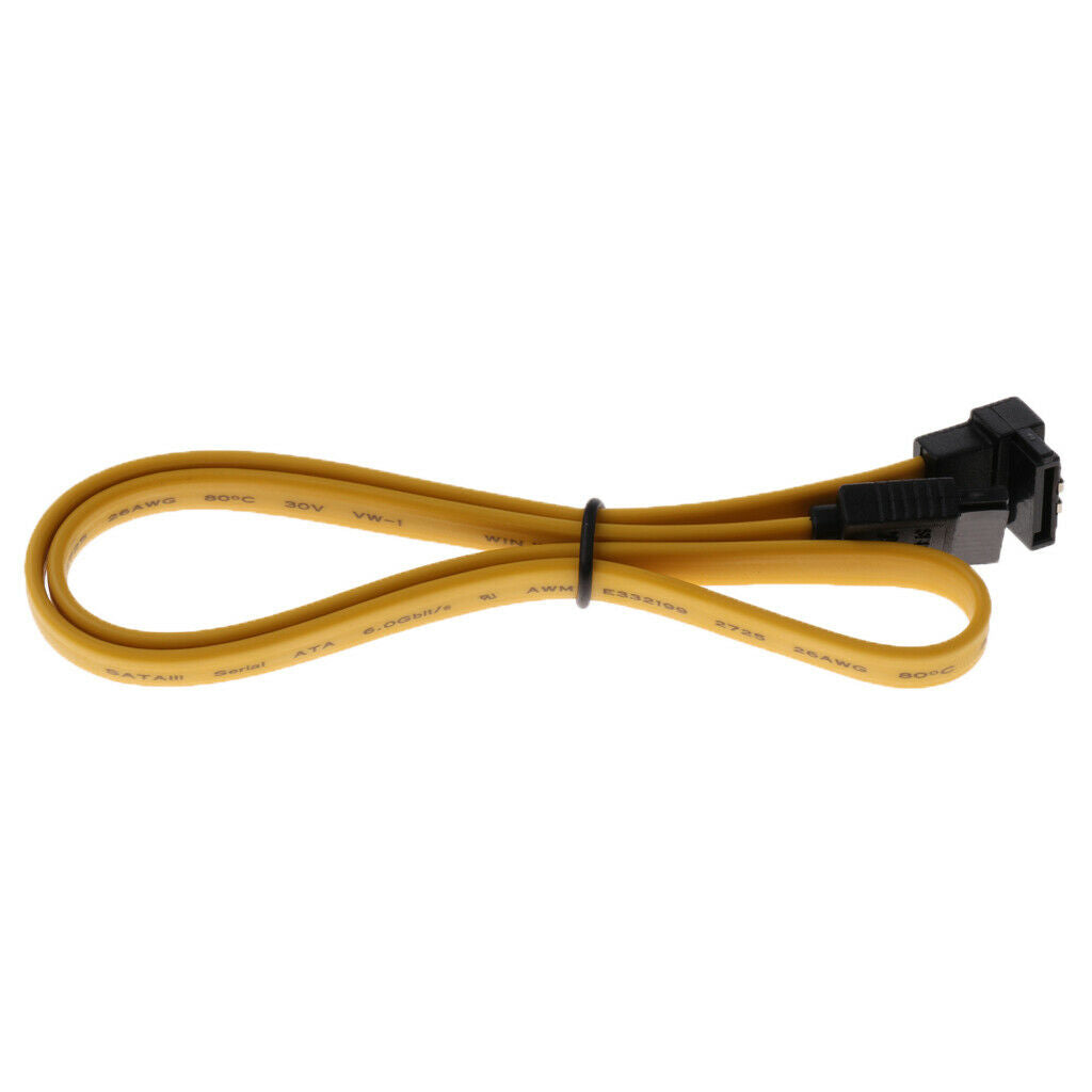 1 Pcs SATA2.0 Serial ATA Data Cable w/ Latch 3.0Gbps 90 Degree Right Angle