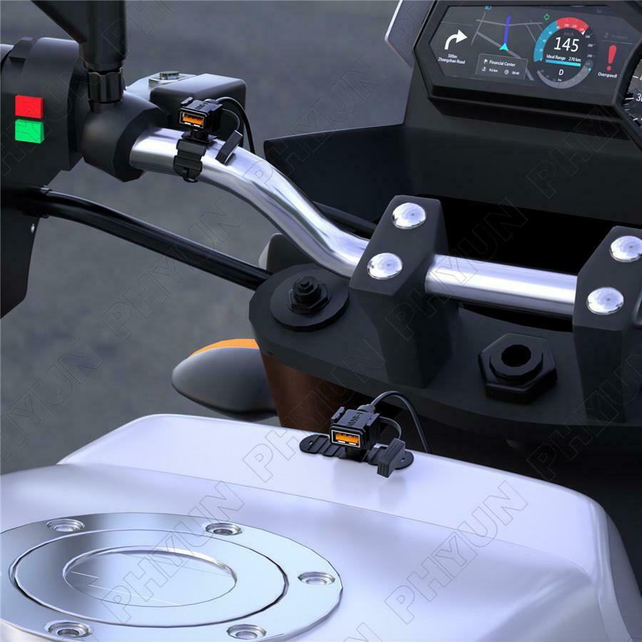 Universal Waterproof Motorcycle Handlebar Charger USB Power Supply Phone Charger