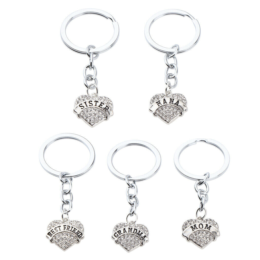Crystal Rhinestone Key Chain Ring Purse Bag Charm Decor Keyring Keychain Best