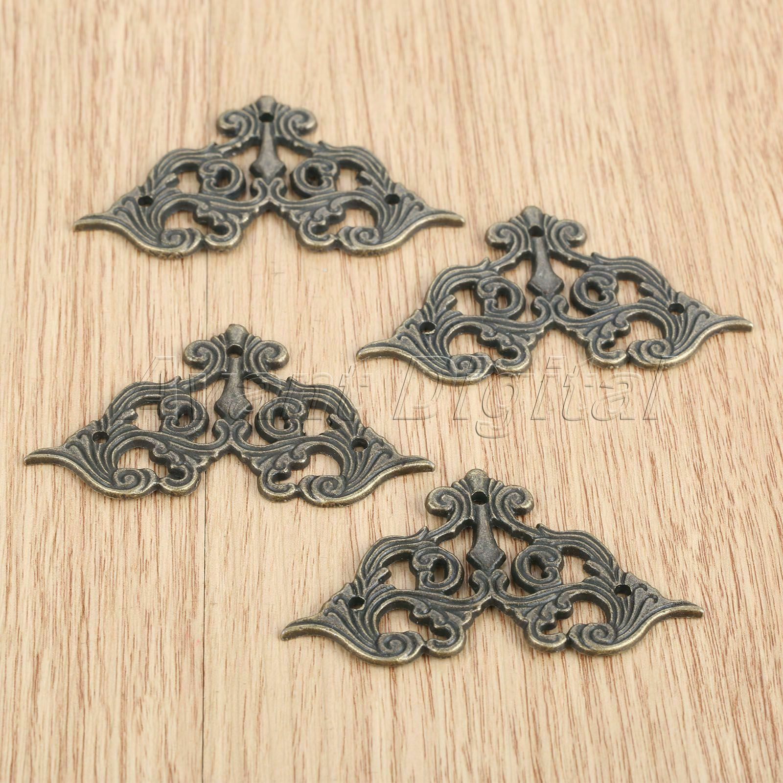 4Pcs 62*35mm Butterfly Jewelry Box Scrapbooking Retro Corner Flatback Protector