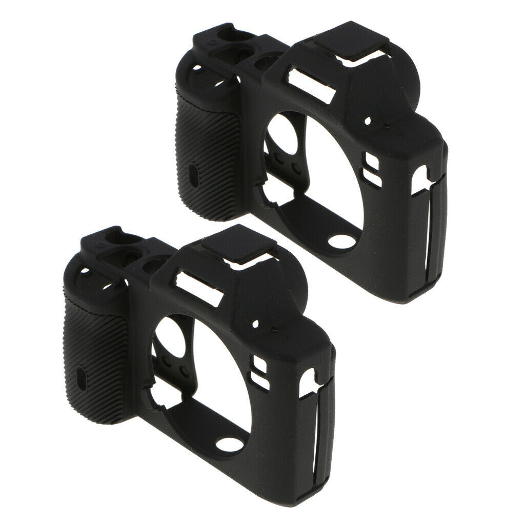 2 Pack Dustproof Silicone Skin Case Housing Shell for Sony A7S A7 A7R Mirrorless