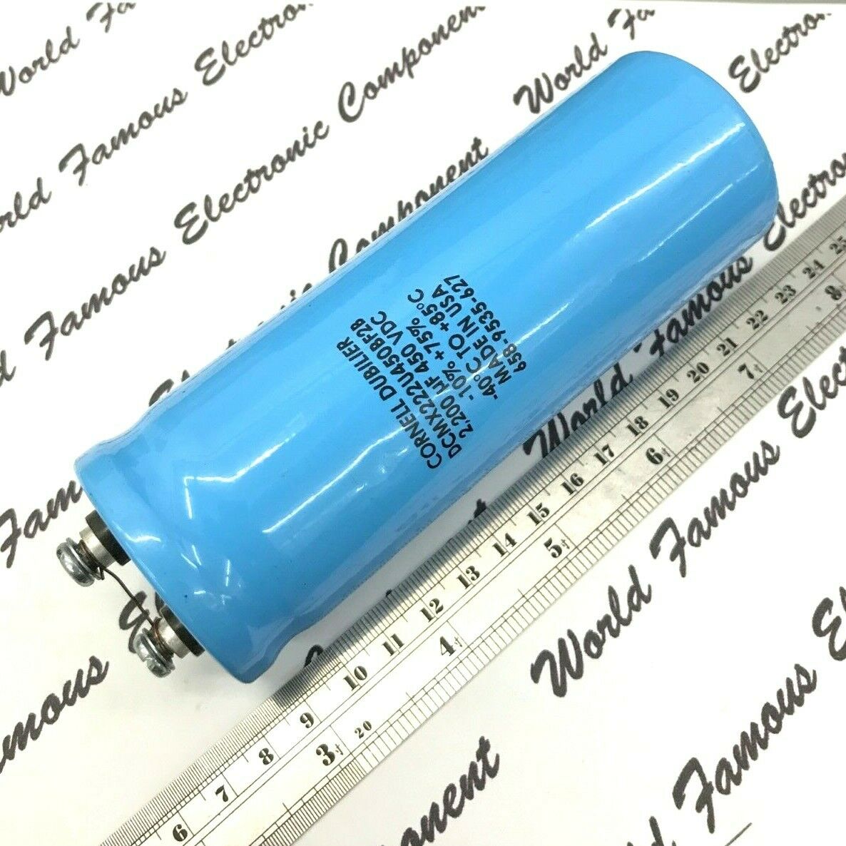 1pcs - CDE 2200uF 450V Screw Terminal Electrolytic Capacitor - DCMX222U450BF2B