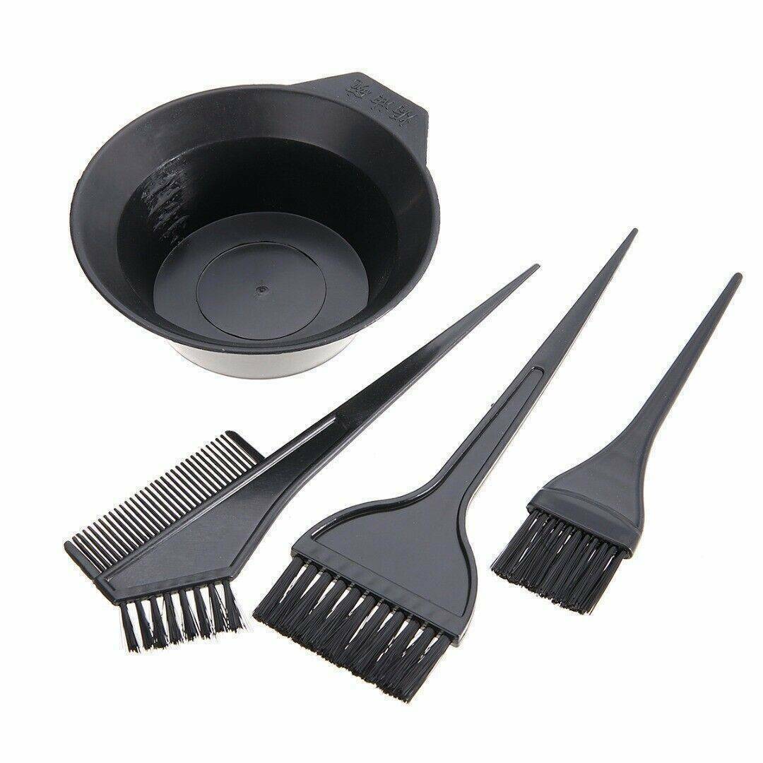 Pro 4Pcs Salon Hair Color Dyeing Brush Comb Mixing Bowl Hair Tint Dyeing Tools