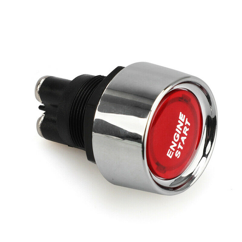 12V Race Car Dash Red LEDs Illuminated Engine Start Switch Push Button Starter