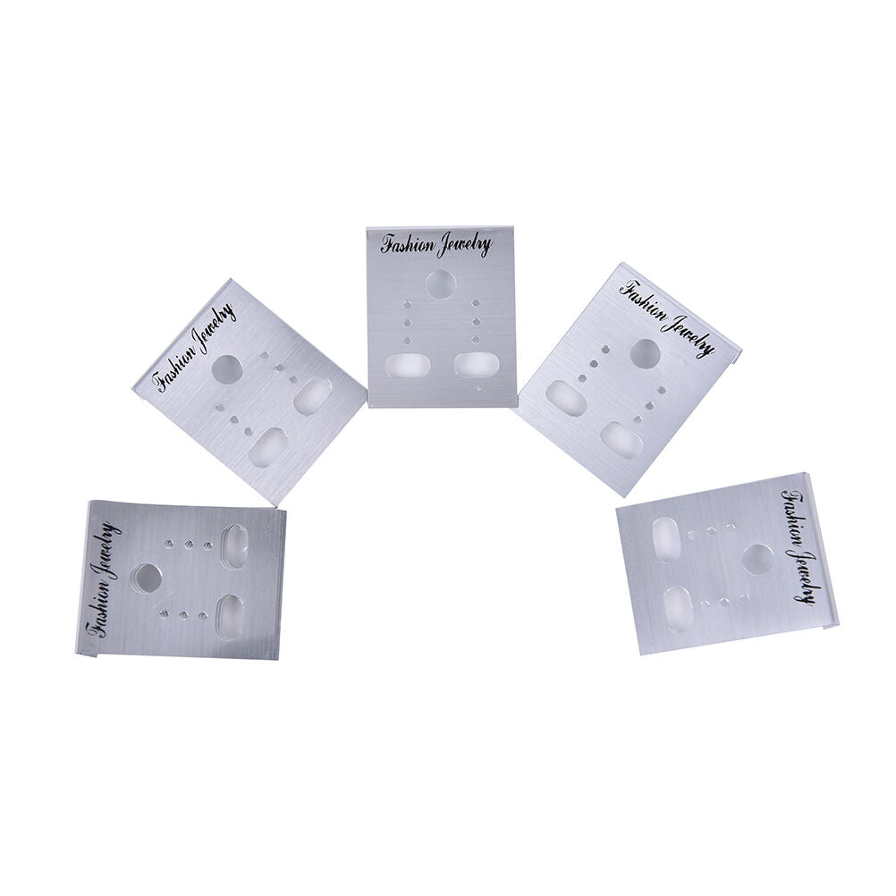 100XSilver Professional Type Plastic Earring Studs Holder Display Hang.Ca.l8