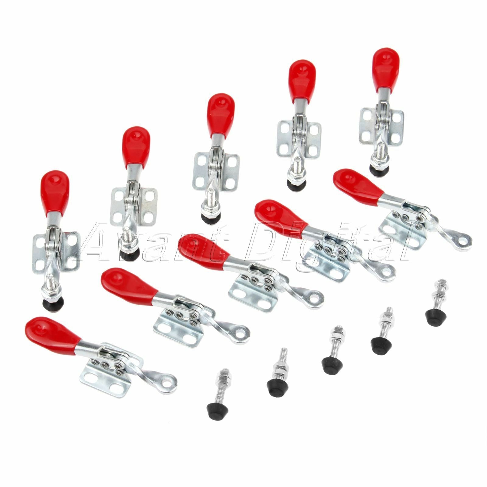 5Pcs Toggle Clamp Holding Capacity 27Kg/60Lbs Clamp GH-201-A Wood Working Equip